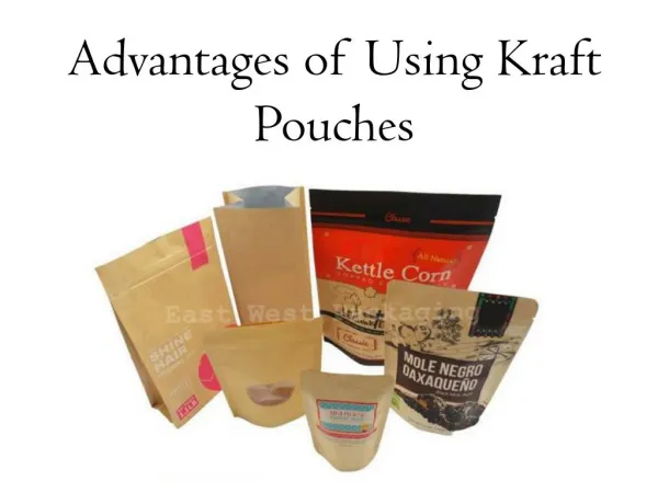Advantages of Using Kraft Pouches