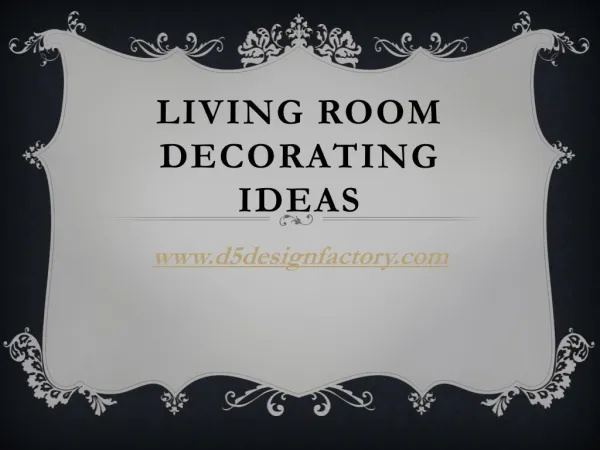 LIVING ROOM DECORATING IDEAS