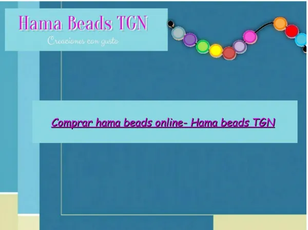 Comprar hama beads online- Hama beads TGN