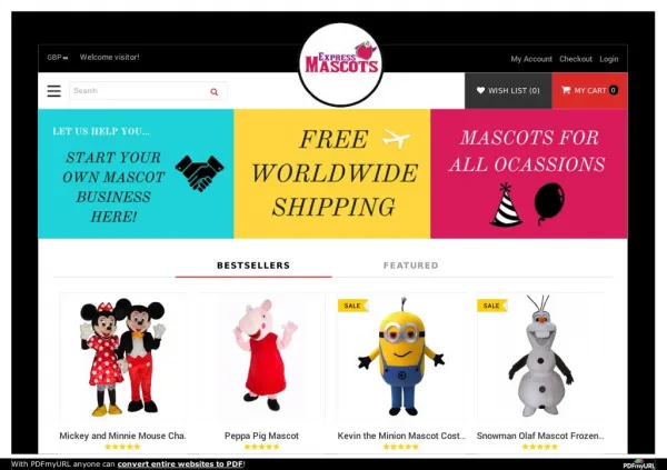 Express Mascots - Luxury Character Mascots Online | Mascots UK