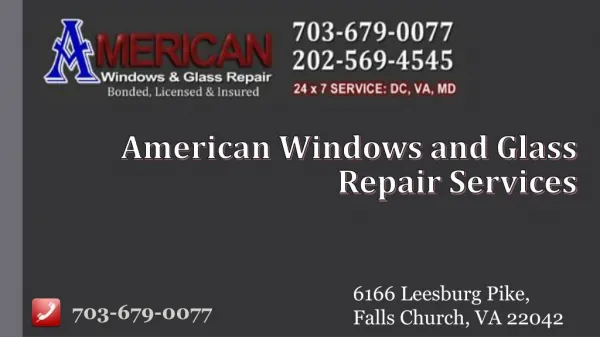 Window Repair and Residential Glass Replacement