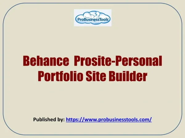 Personal Portfolio Site Builder