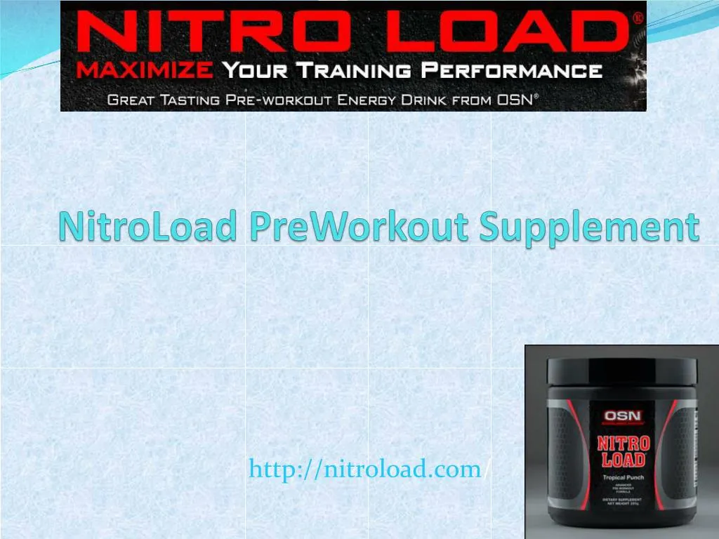 nitroload preworkout supplement