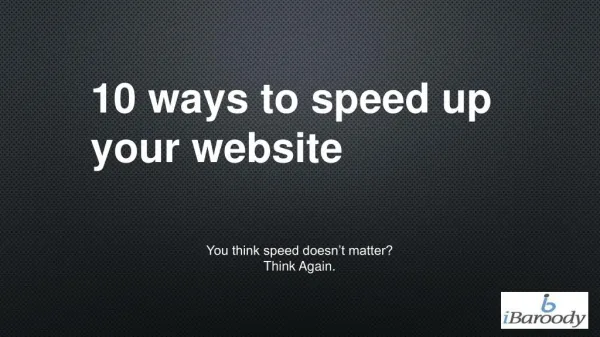 10 Ways to Speed up your Website