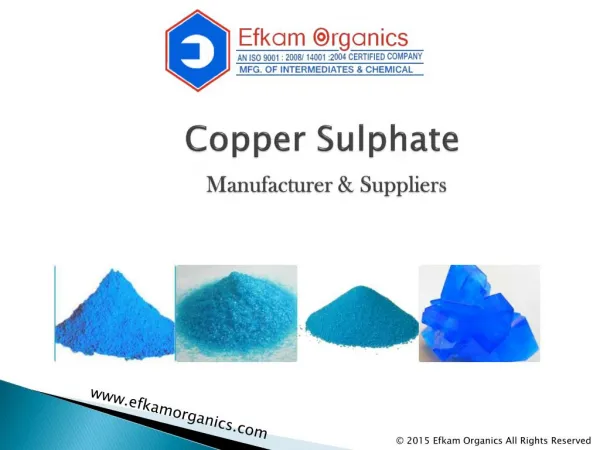 Best Copper Sulphate Manufacturer in India