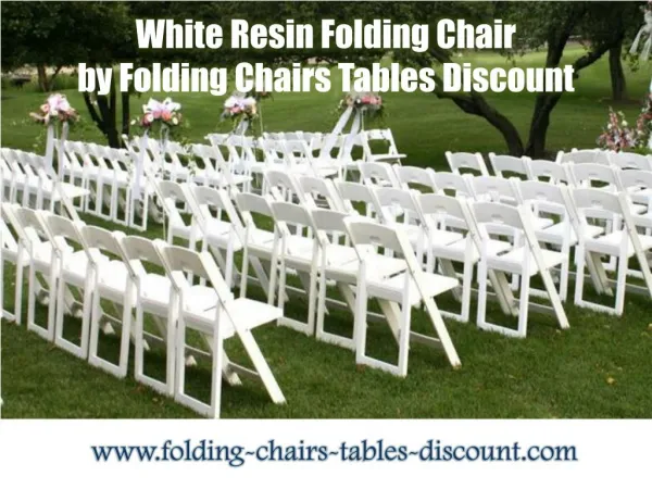 White Resin Folding Chair by Folding Chairs Tables Discount