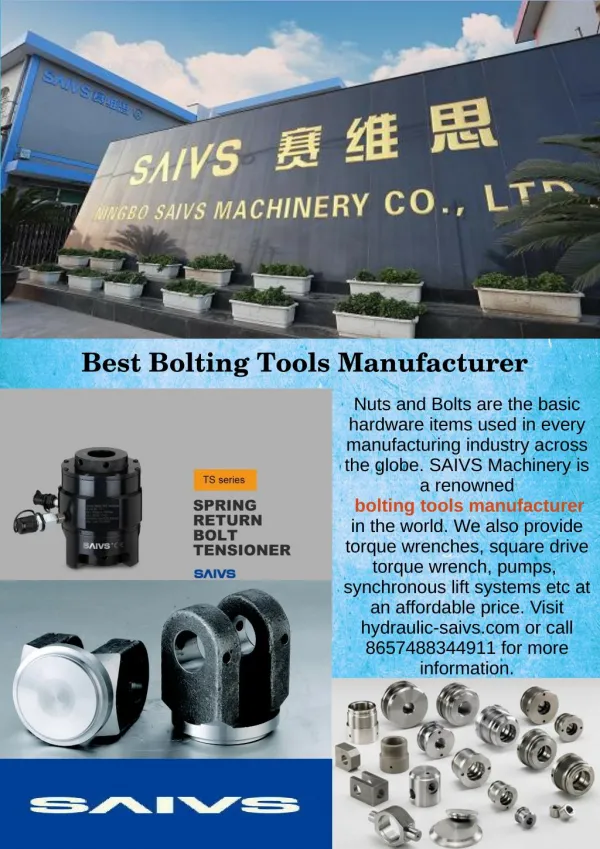 Best Bolting Tools Manufacturer