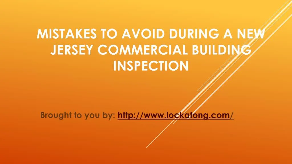 mistakes to avoid during a new jersey commercial building inspection