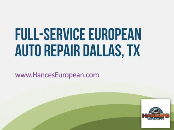 Hance's European Car Service