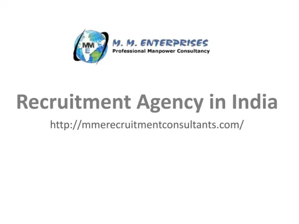 Recruitment Agency in India