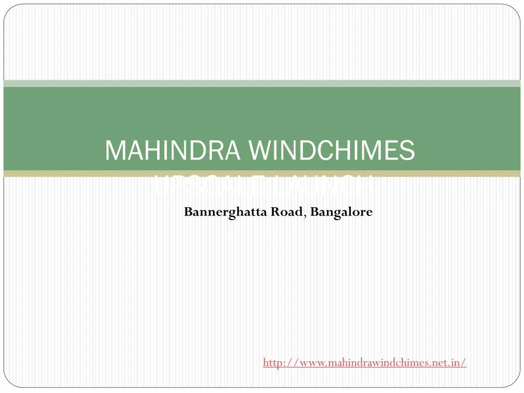 mahindra windchimes upscale launch