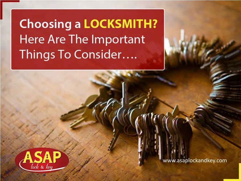 choosing a locksmith here are the important things to consider
