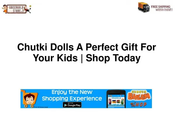 Chutki Dolls A Perfect Gift for Kids Shop Online