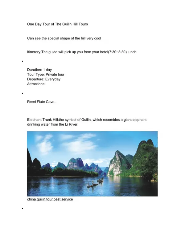 guilin tour package