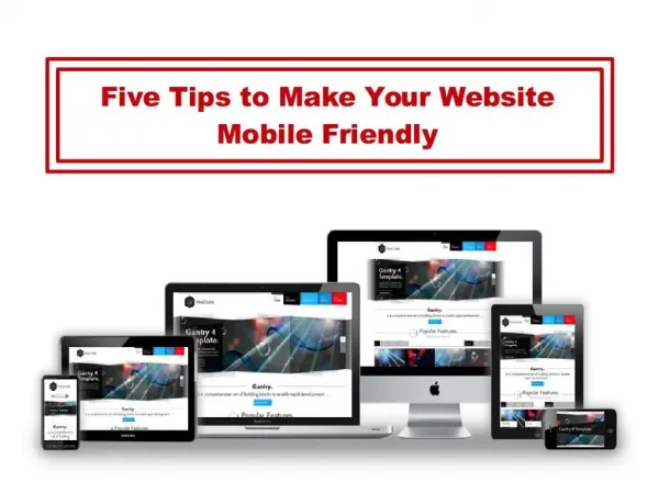 Five Tips to Make Your Website Mobile Friendly