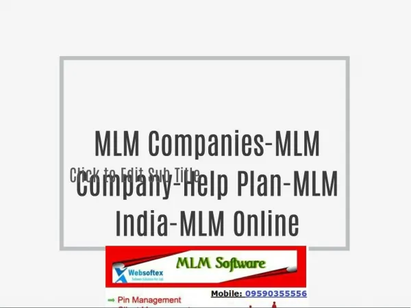 MLM Companies-MLM Company-Help Plan-MLM India-MLM Online Marketing