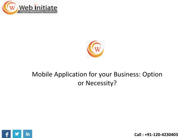 Mobile Application for your Business: Option or Necessity?