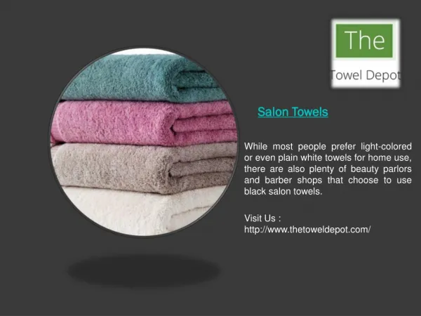 Quality Towels at your Salon