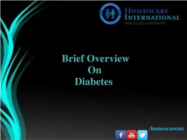 Know the overview of Diabetes treatment