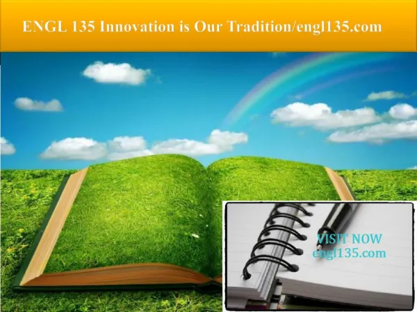 ENGL 135 Innovation is Our Tradition/engl135.com