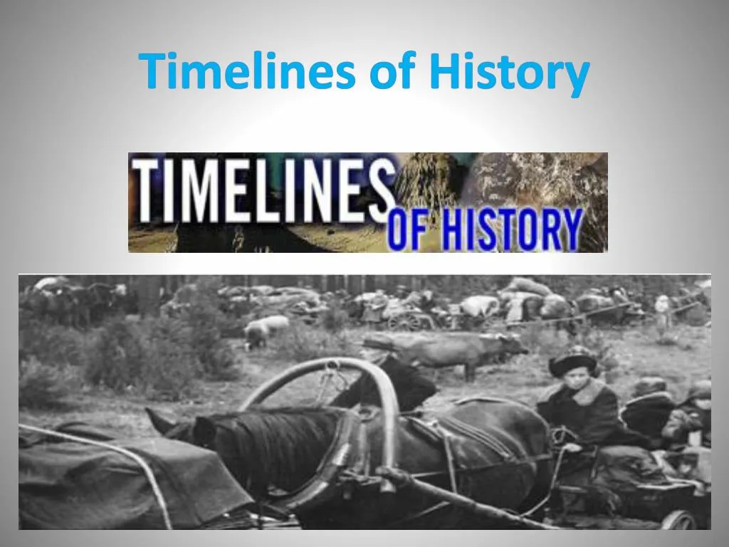 timelines of history