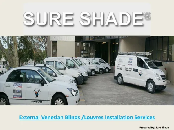 External Venetian Blinds Louvres Installation Services - Sureshade.com.au