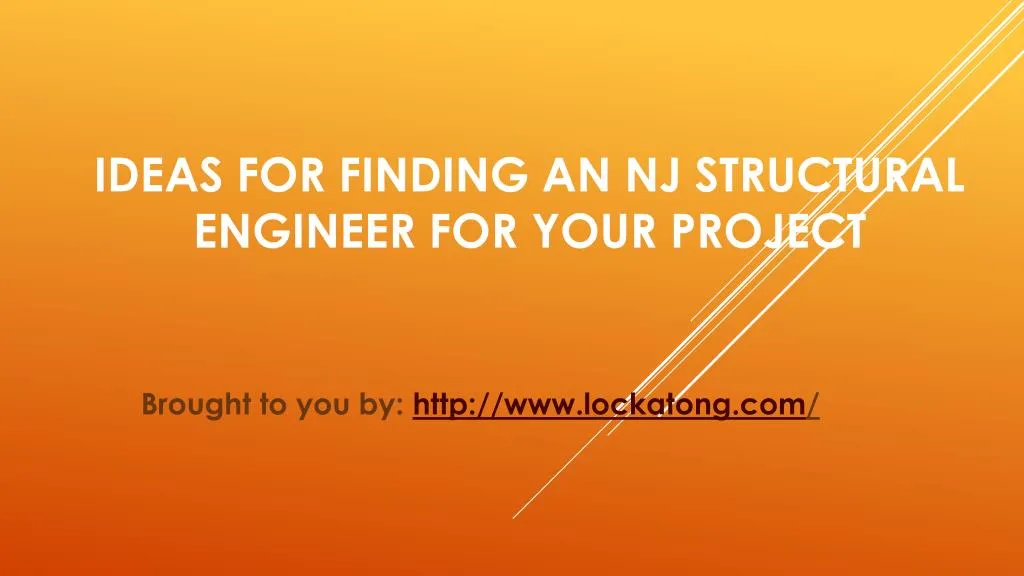ideas for finding an nj structural engineer for your project