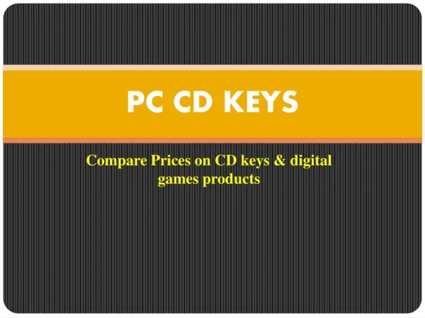 Compare Game CD Key Prices Online