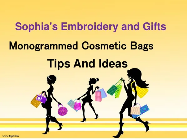 Monogrammed Cosmetic Bags - Sophias embroidery