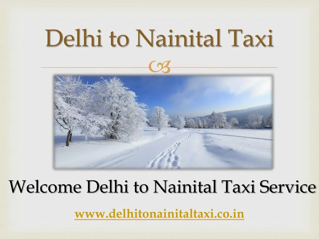 delhi to nainital taxi