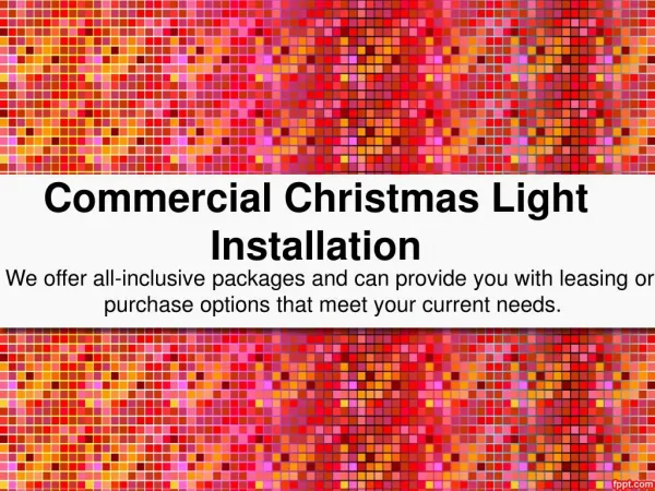Commercial Christmas Lighting