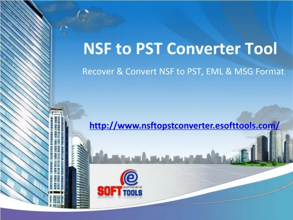 NSF PST Converter Tool to Recover NSF & Export NSF to PST