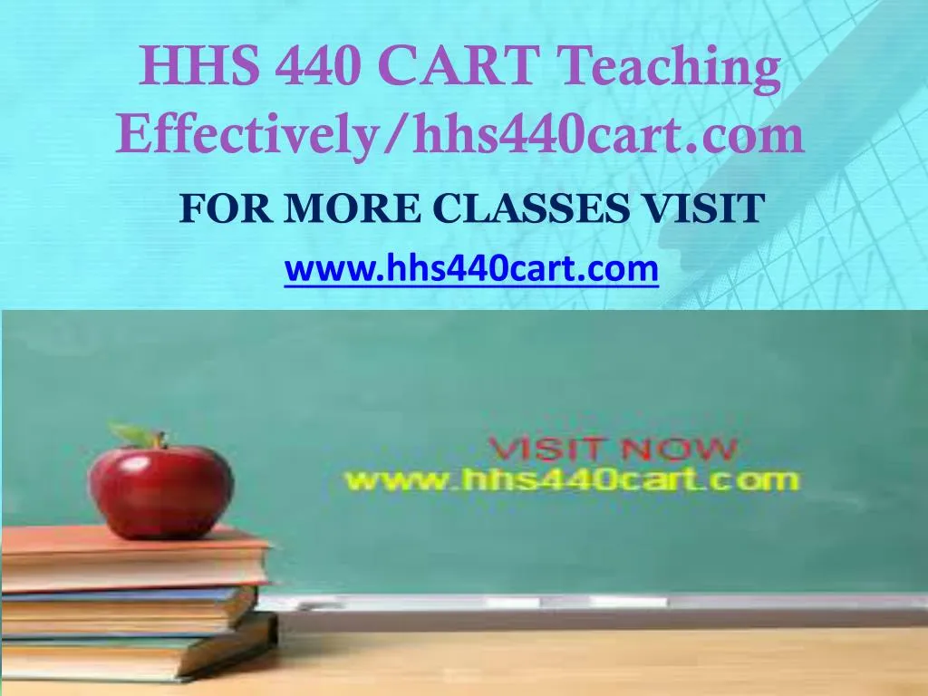 hhs 440 cart teaching effectively hhs440cart com