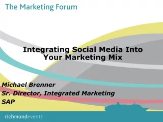 Integrating Social Media Into Your Marketing Mix