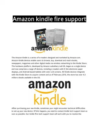kindle support phone number - slide 1