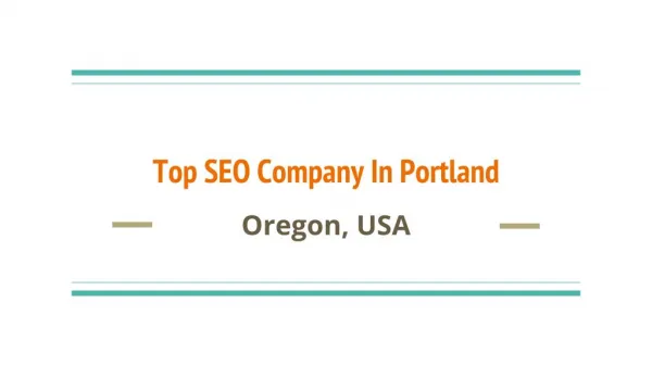 Top SEO Company In Portland Oregon