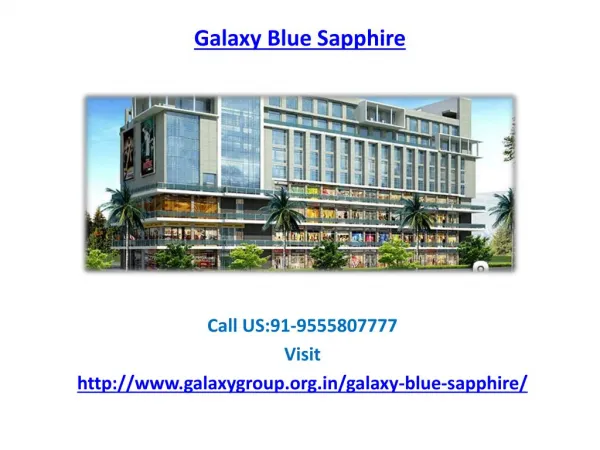 Galaxy Blue Sapphire retail shops
