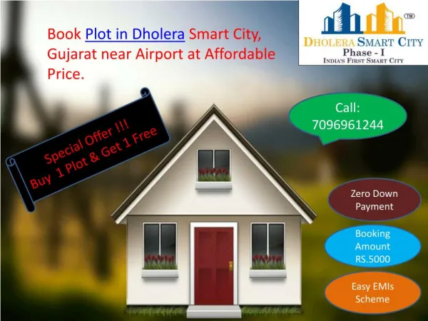 Buy Plot in Dholera Smart City