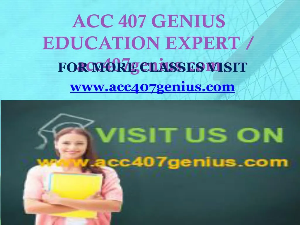 acc 407 genius education expert acc407genius com