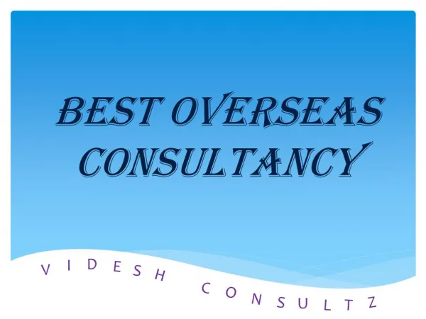 Best Overseas Consultancy in Hyderabad