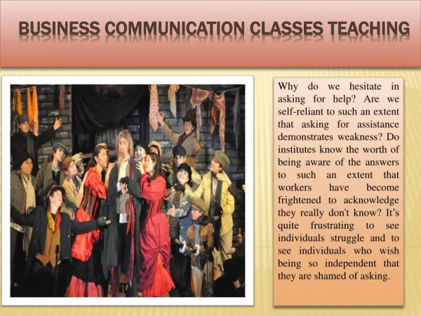 Business Communication Classes teaching