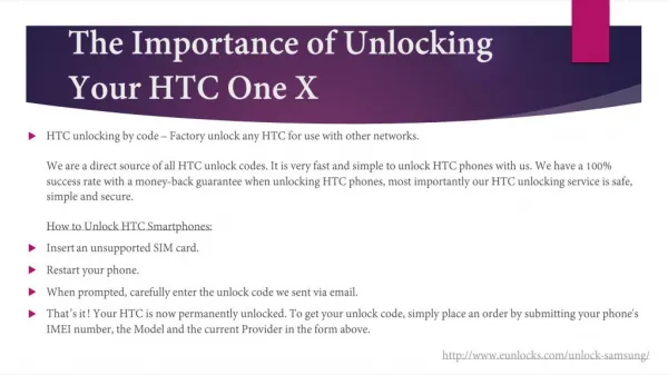 The Importance of Unlocking Your HTC One X