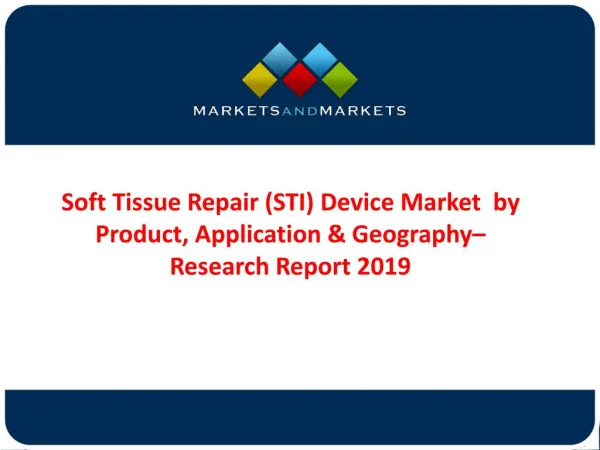Soft Tissue Repair (STI) Device Market
