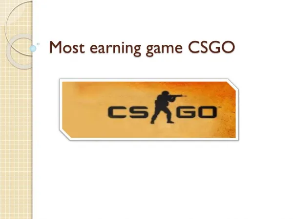Most earning game CSGO