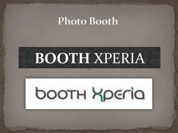 Booth XPERIA