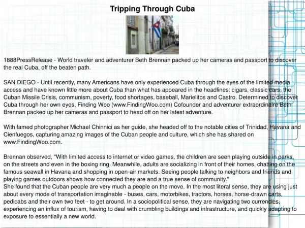 Tripping Through Cuba