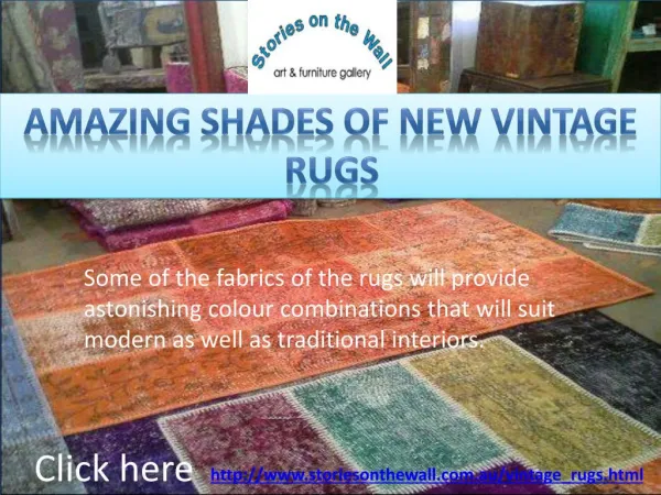 Amazing Shades of New Vintage Rugs