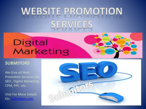 Promote Your Website in a week, Submit URL
