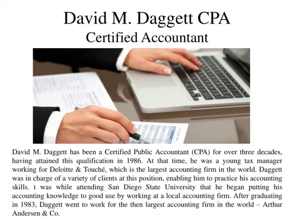 David M. Daggett CPA - Certified Accountant