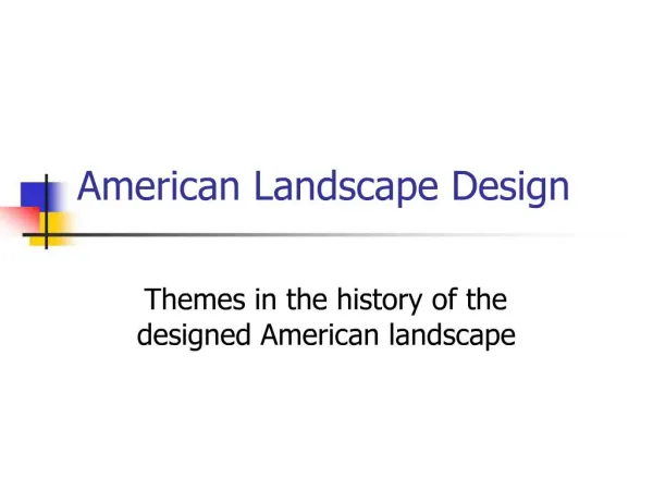 American Landscape Design